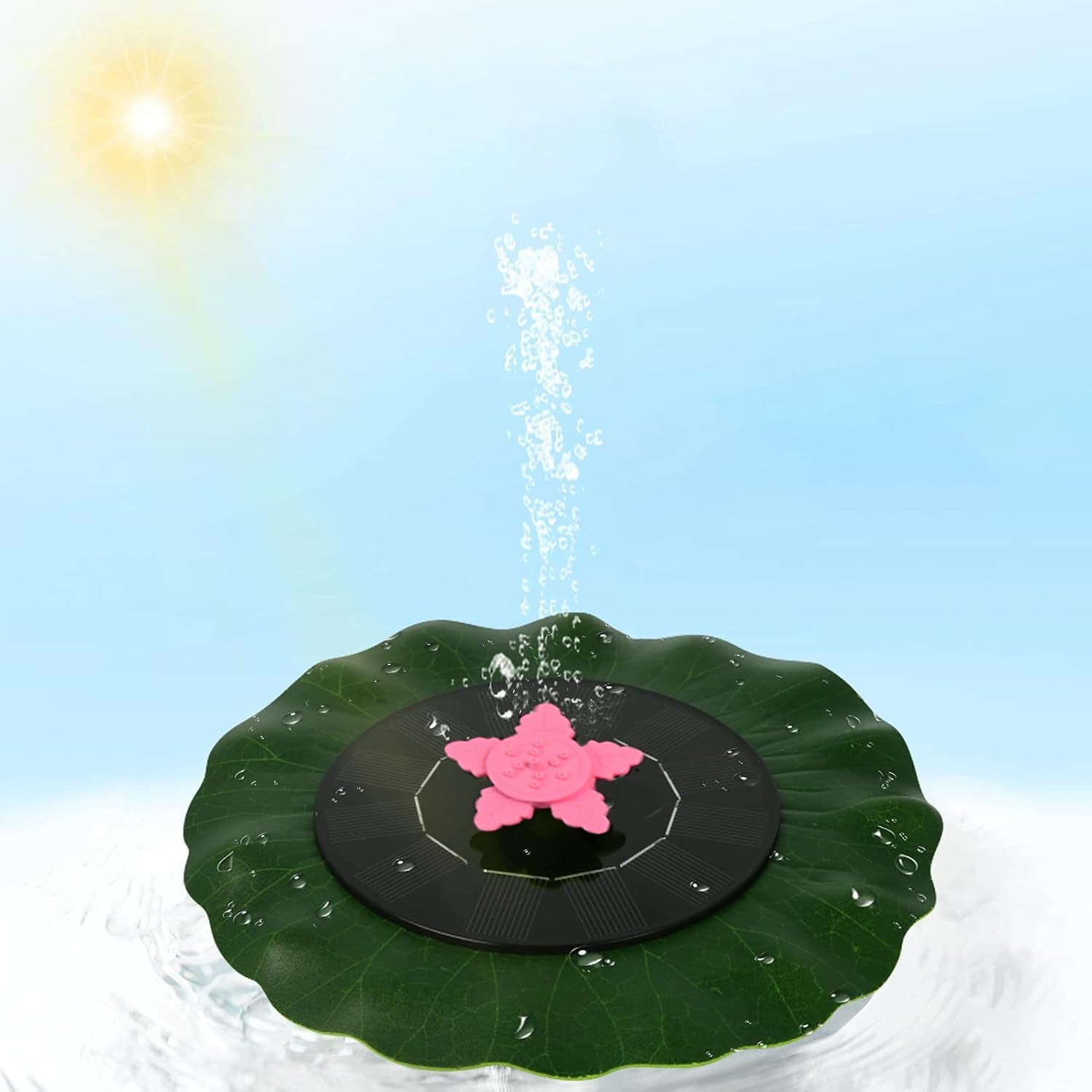 Solar Powered Floating Fountain Pump For Ponds thumbnail 5