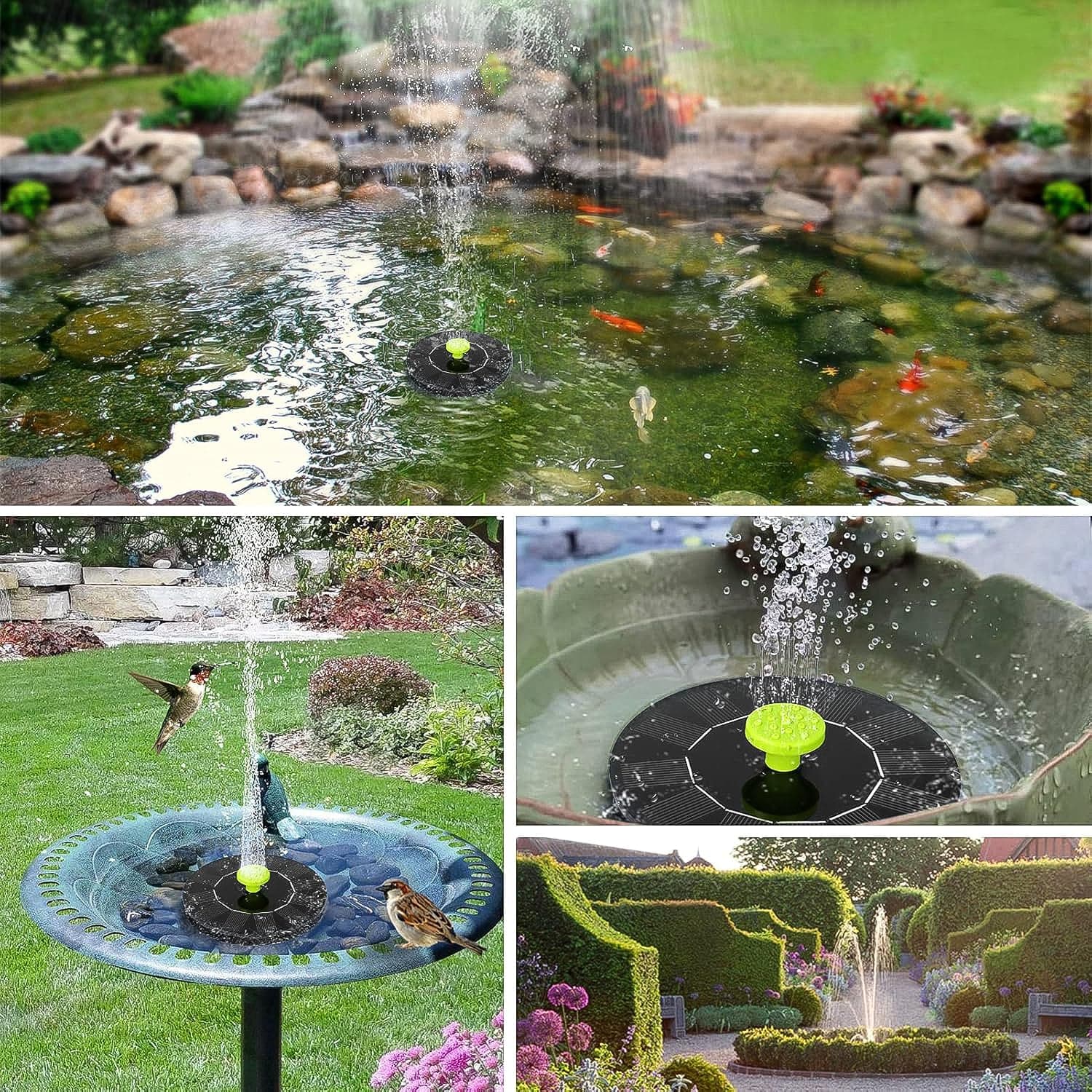 Solar Powered Garden Fountain Pump 1 Set thumbnail 2