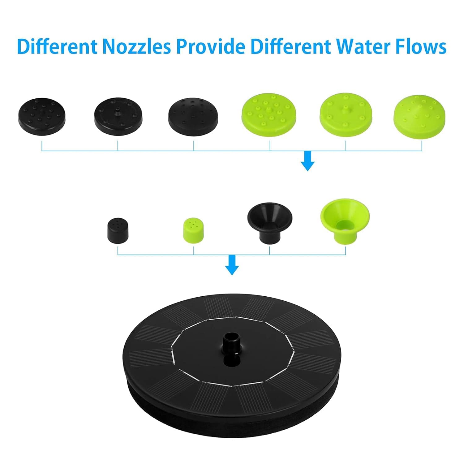 Solar Powered Garden Fountain Pump 1 Set thumbnail 3