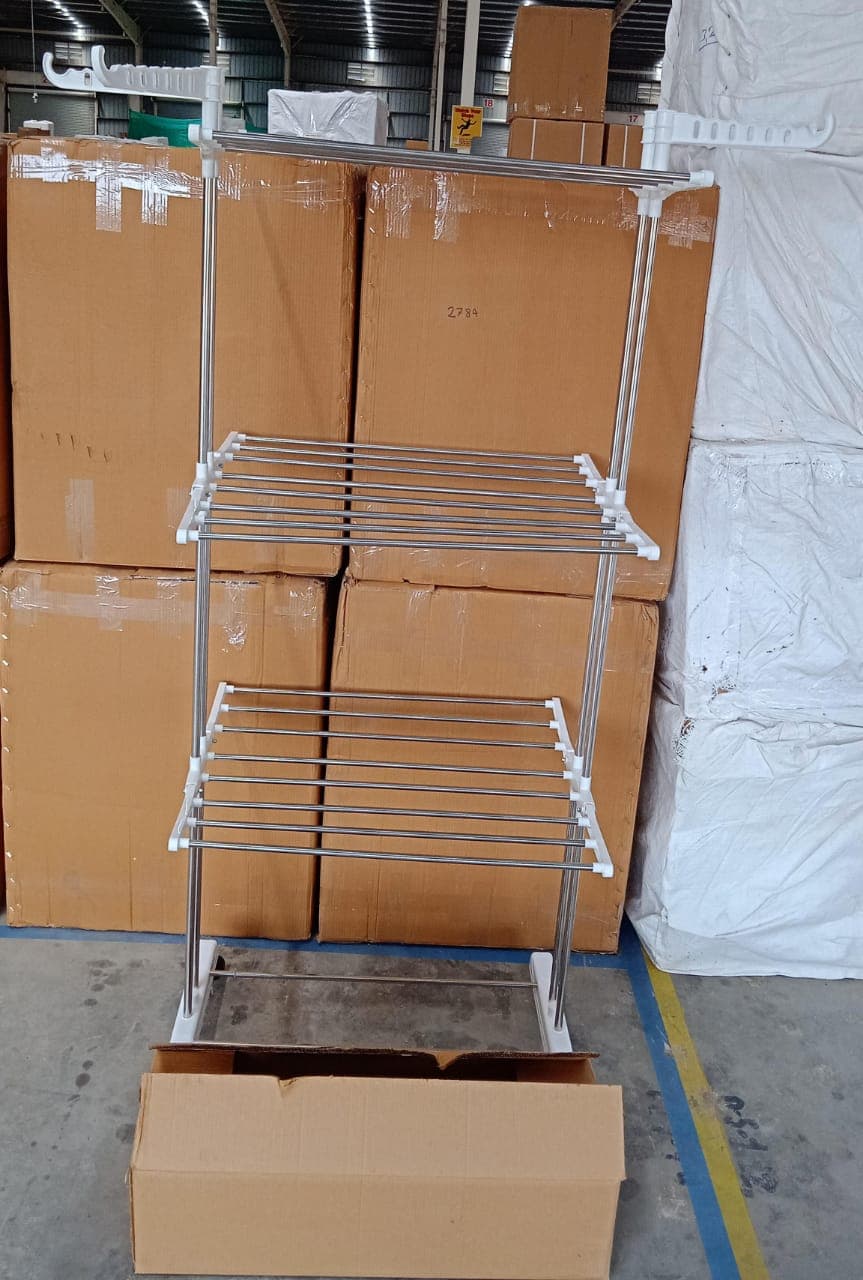 3L Ss Cloth Drying Stand With Wheels thumbnail 8