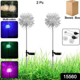 Solar Powered Dandelion Garden Lights 2Pc