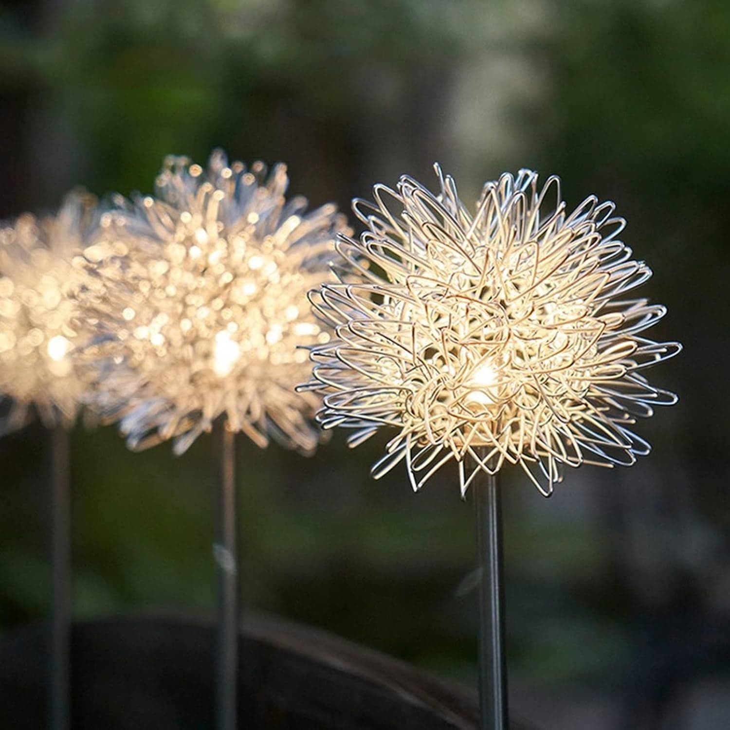 Solar Powered Dandelion Garden Lights 2Pc thumbnail 3