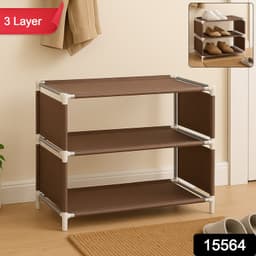 Modular Fabric Shoe Rack 3Layer