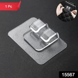 Transparent Self Adhesive Wall Wire Clip Hold