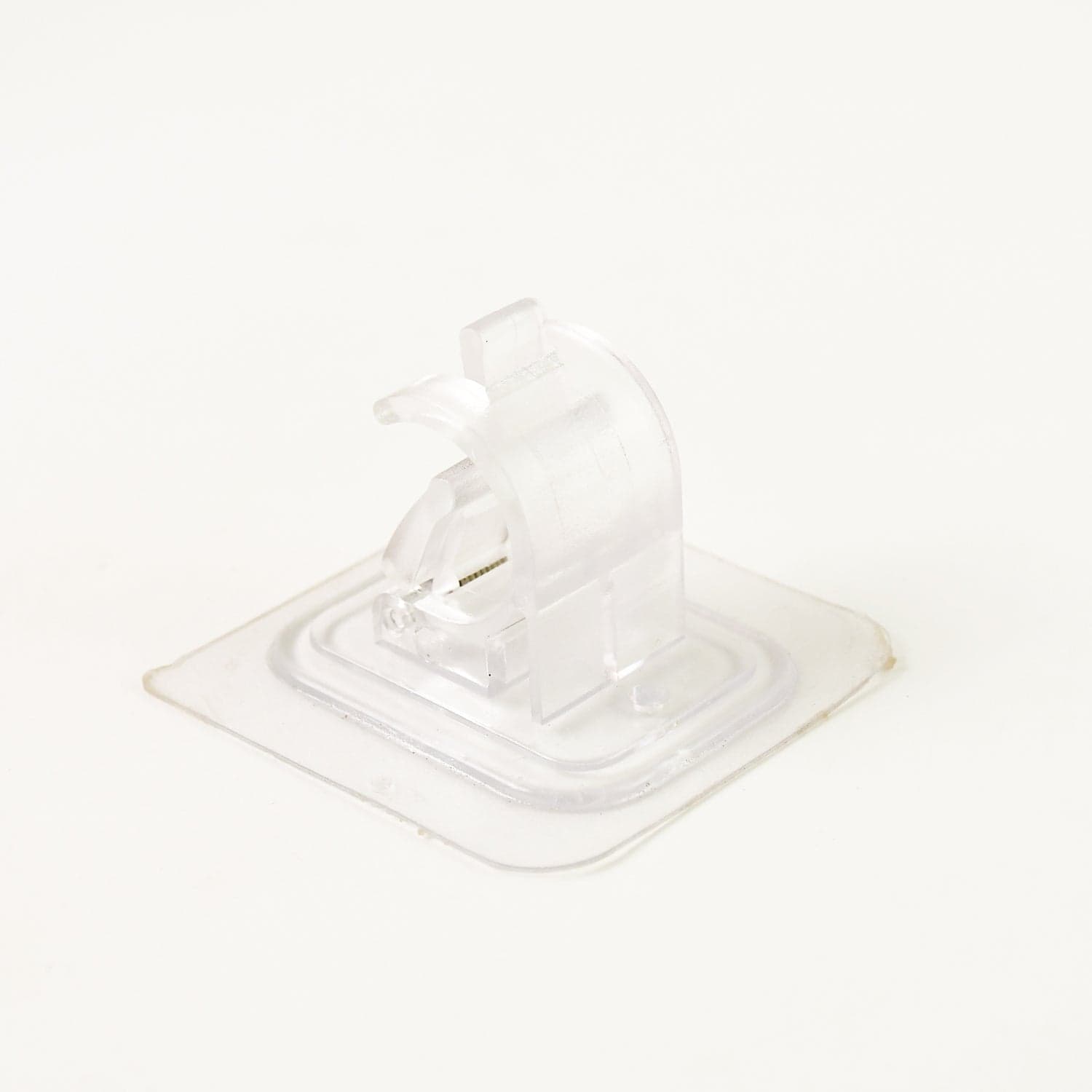 Wall Mount Transparent Self Adhesive Clip With Strong Spring Grip thumbnail 4