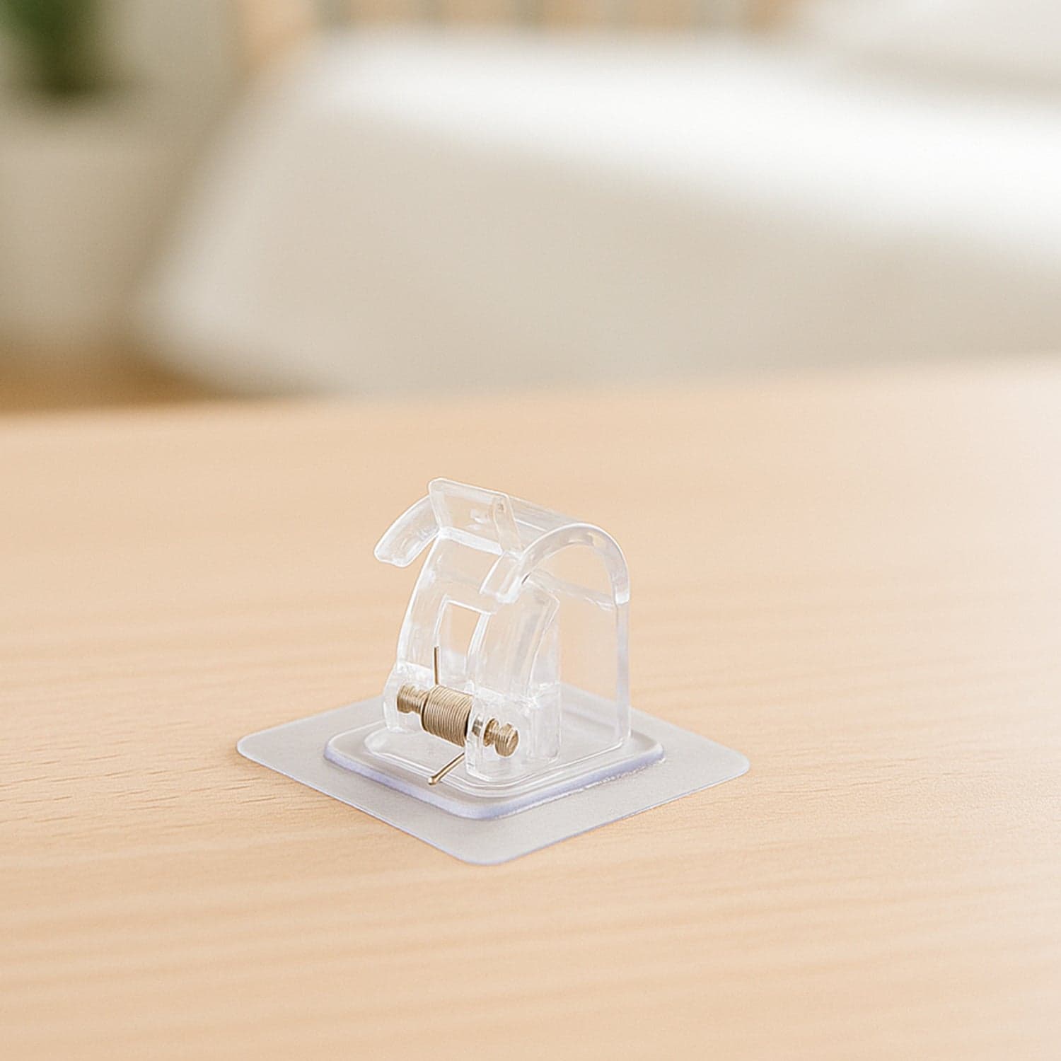 Self Adhesive Transparent Wall With Spring Loaded Anti Slip Clip thumbnail 5