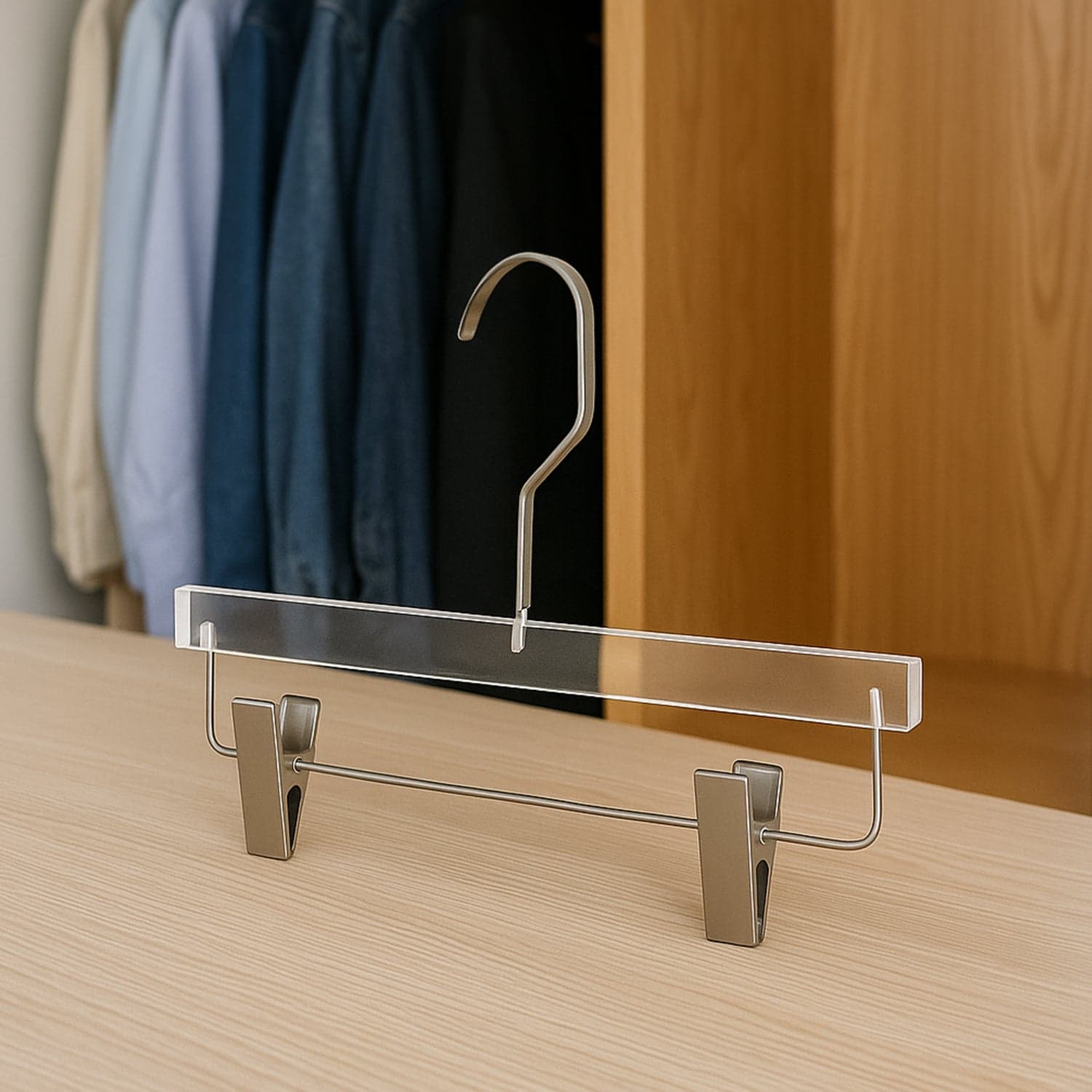Acrylic Hanger With Clips thumbnail 2
