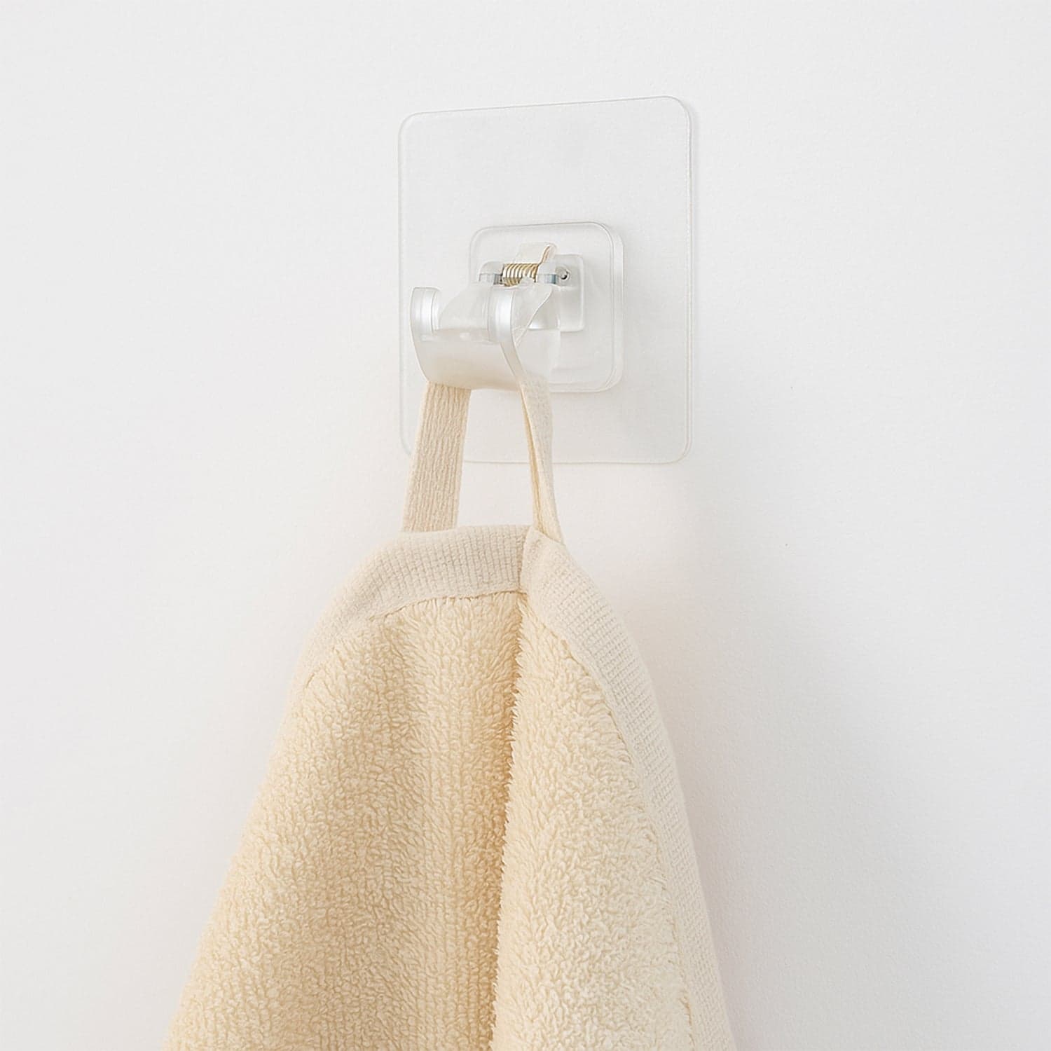 Self Adhesive Transparent Wall Hook Holder Clip 1 Pc thumbnail 2
