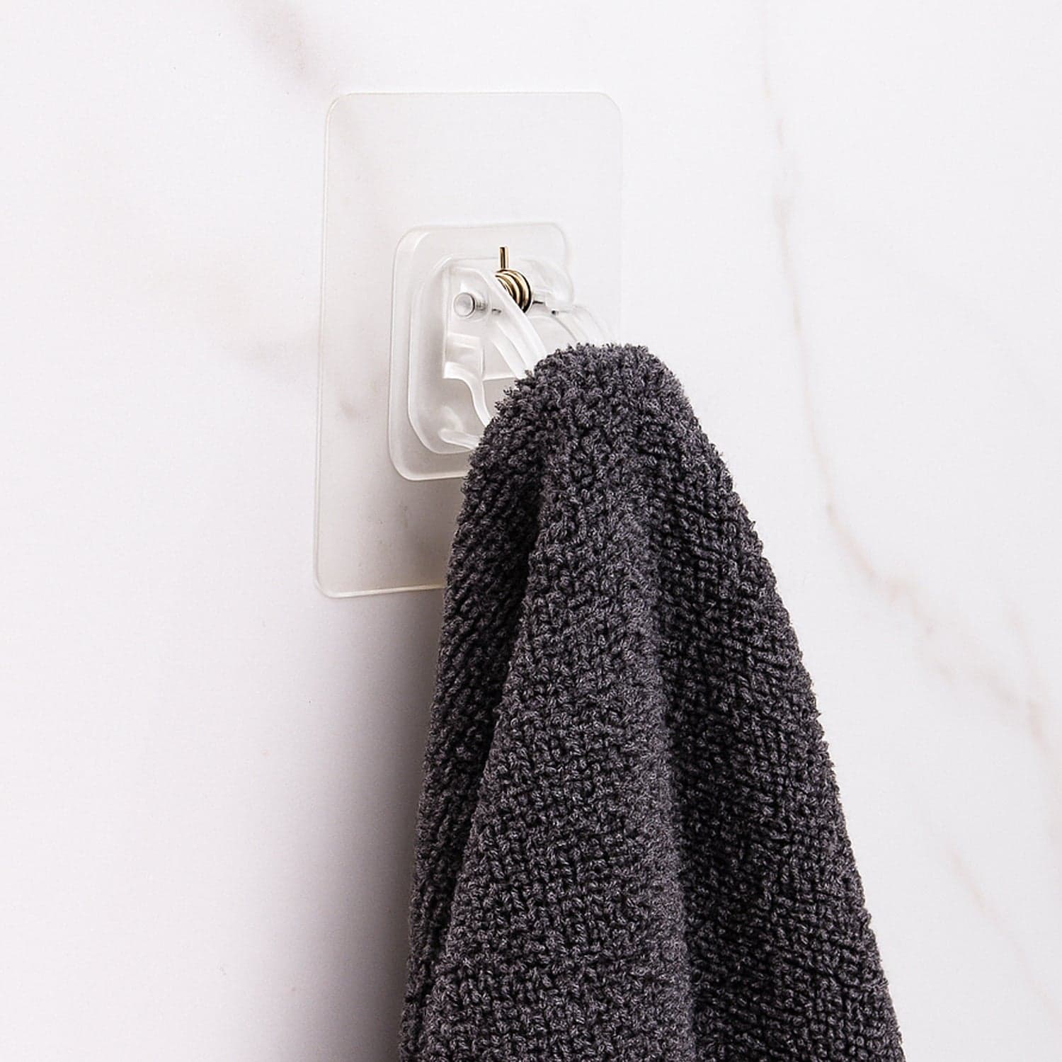 Self Adhesive Transparent Wall Hook Holder Clip 1 Pc thumbnail 6
