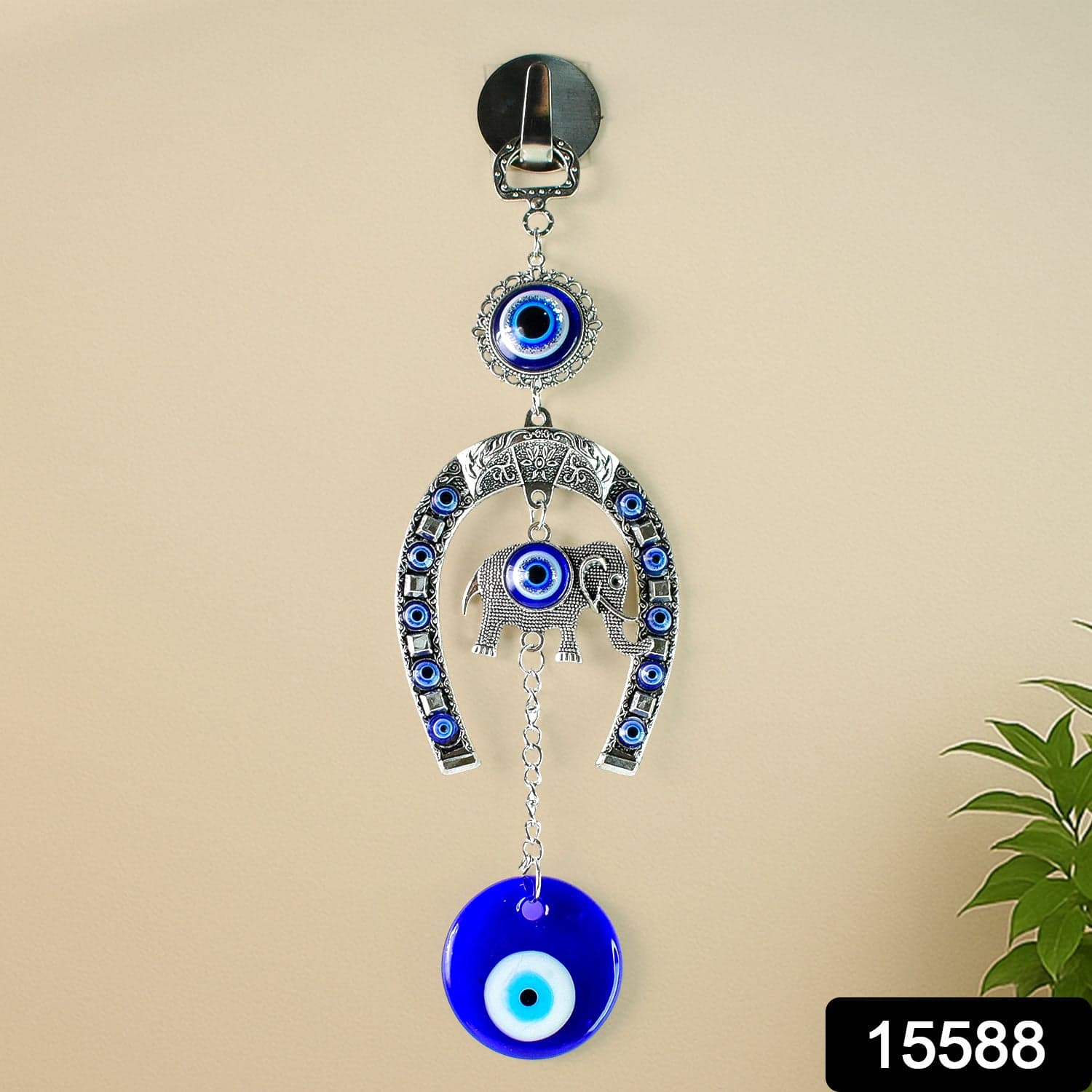 Elephant Evil Eye Charms 1Pc thumbnail 1
