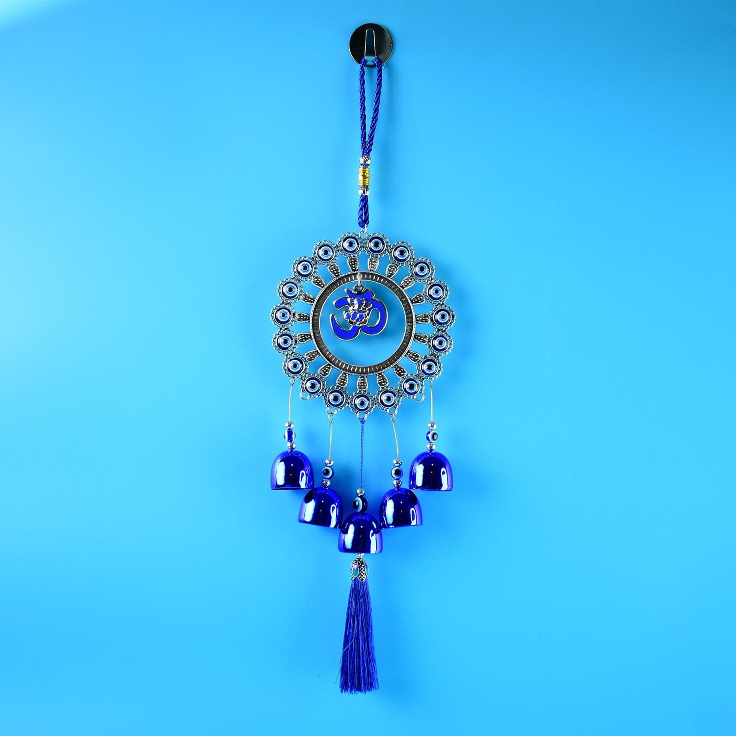 Decorative Om Evil Eye Wind Chime Wall Hanging 1 Pc thumbnail 5