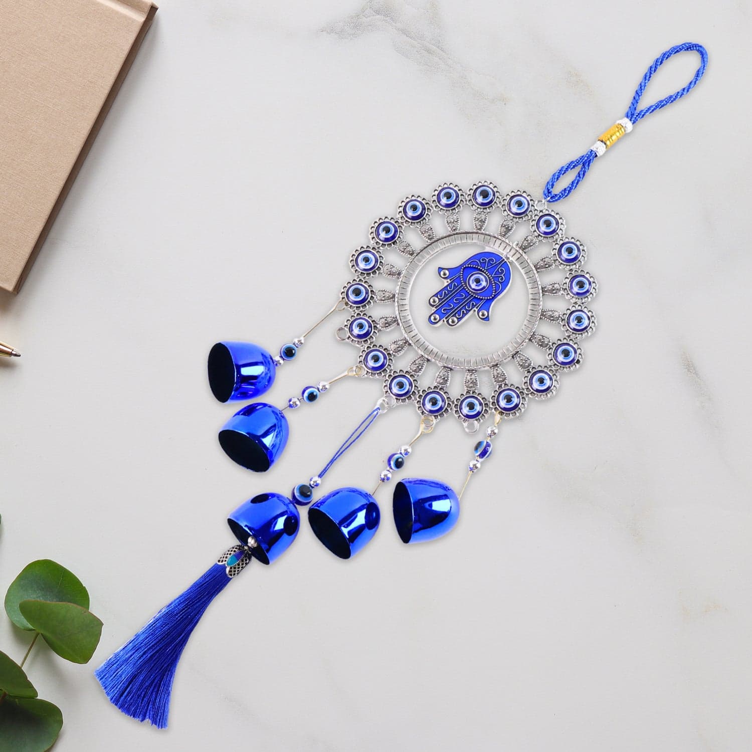 Decorative Om Evil Eye Wind Chime Wall Hanging 1 Pc thumbnail 6