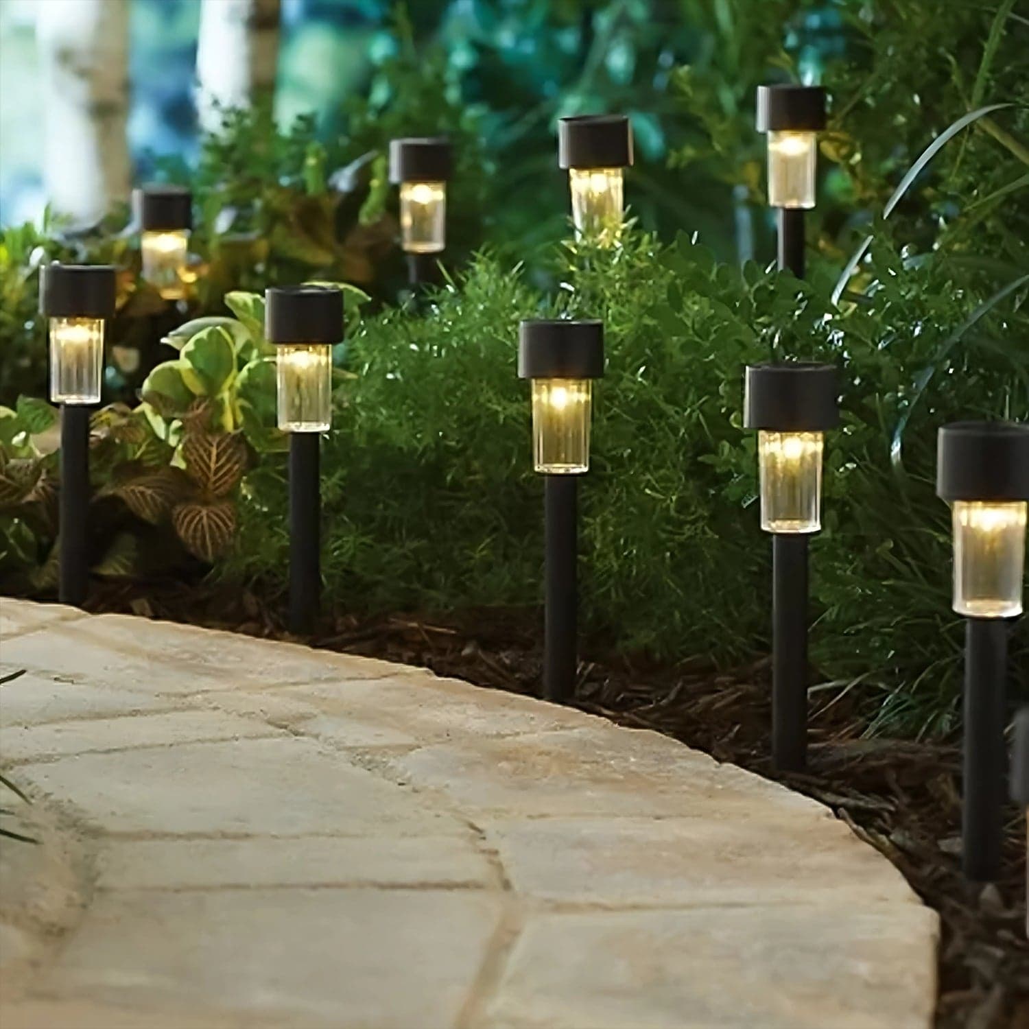 Solar Powered Led Garden Spike Light Set 31X5Cm 2 Pc thumbnail 5