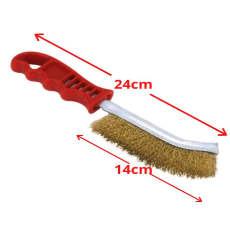 Stainless steel wire hand brush metal cleaner rust paint removing tool thumbnail 3