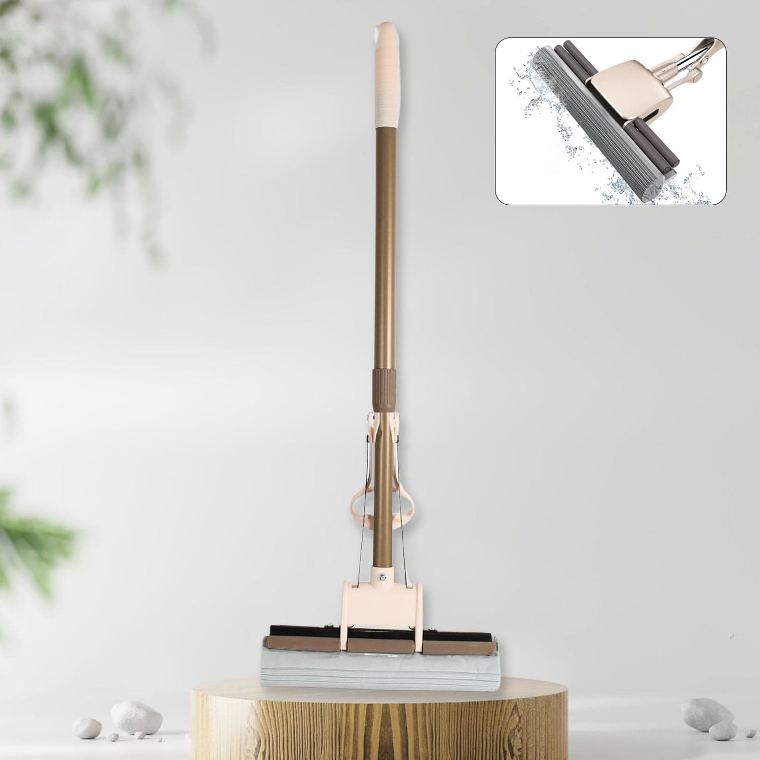 Sponge Mop Super absorbent Sponge-head-self-cleaning miracle-mop thumbnail 1