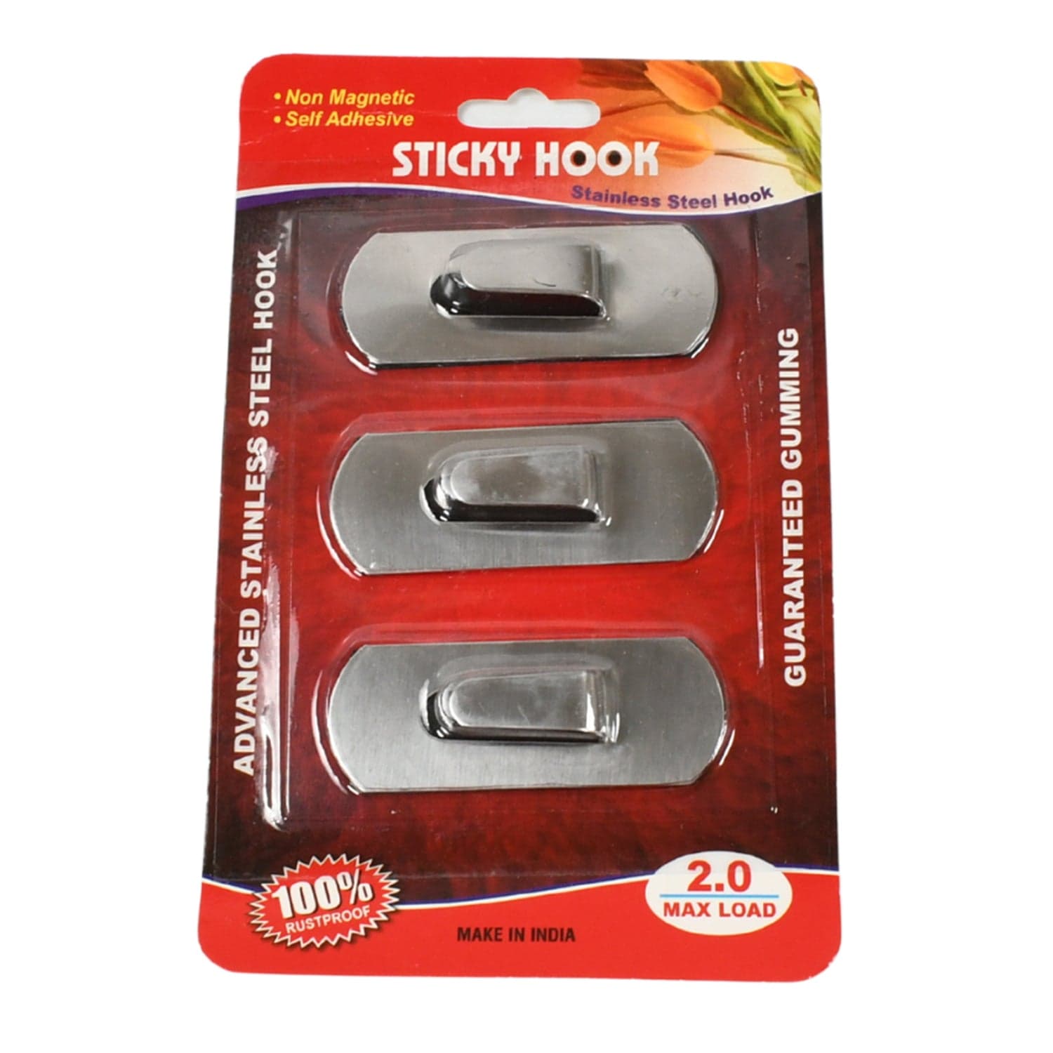Heavy Duty Self-Adhesive Stainless Hooks of Waterproof for Robes, Coats & Towels thumbnail 3