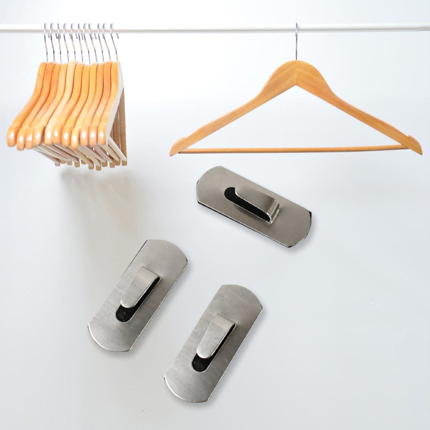 Heavy Duty Self-Adhesive Stainless Hooks of Waterproof for Robes, Coats & Towels thumbnail 5