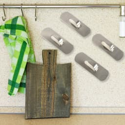 Self- Adhesive Hooks, Heavy Duty Wall Hooks Hangers Stainless Steel Waterproof Sticky Hooks For Hanging Robe Coat Towel Kitchen Bathroom And. ID-15725