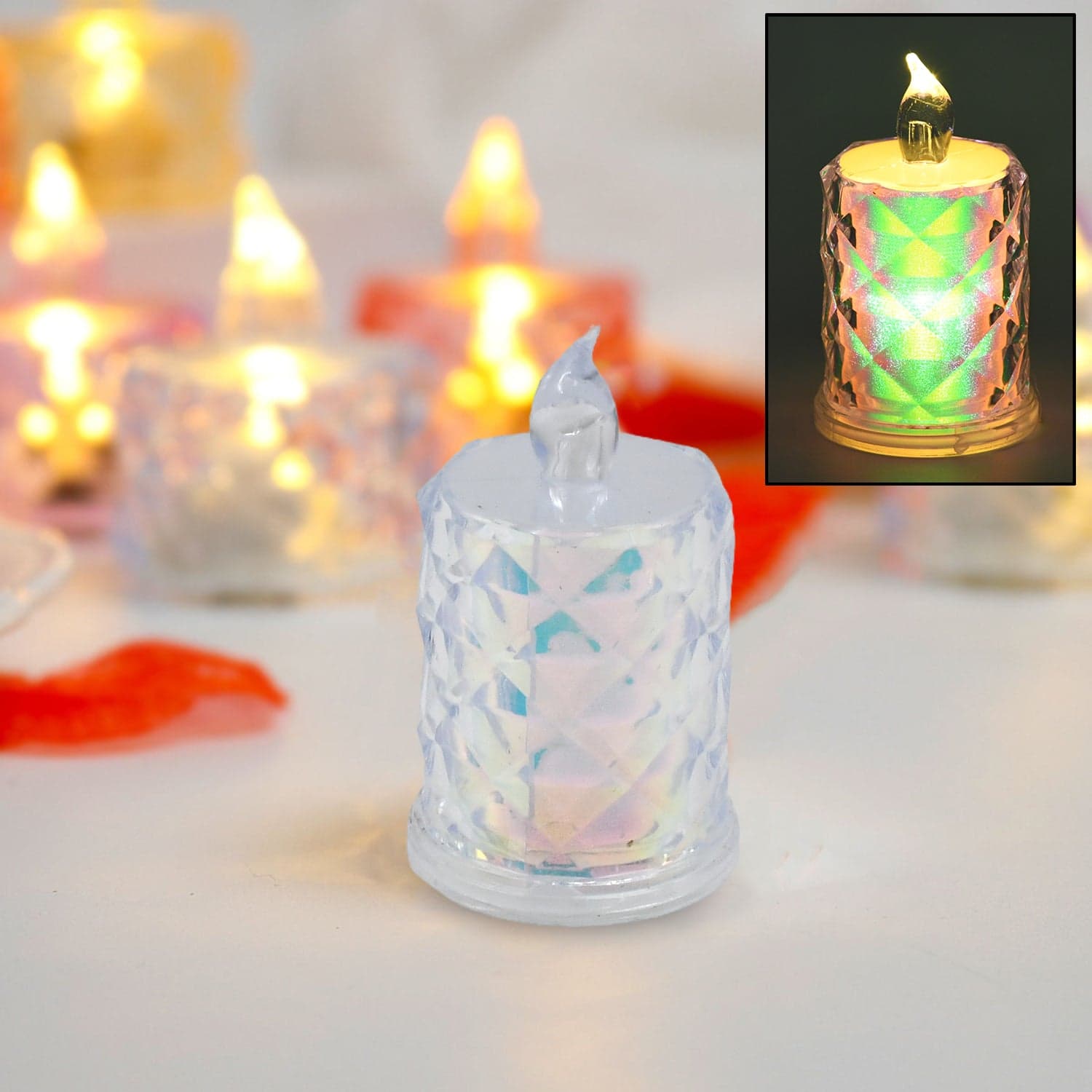 Festive Lighting for Any Occasion: 1 Pack LED Tealight Candles, Diwali thumbnail 4