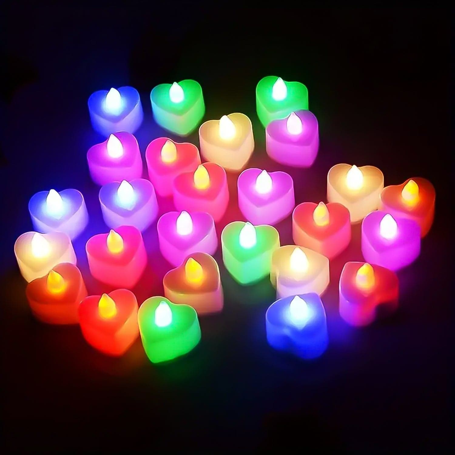 LED Tealights, Smokeless Plastic Decorative Candles, Diwali (Pack Of 1 / Multicolor) thumbnail 5