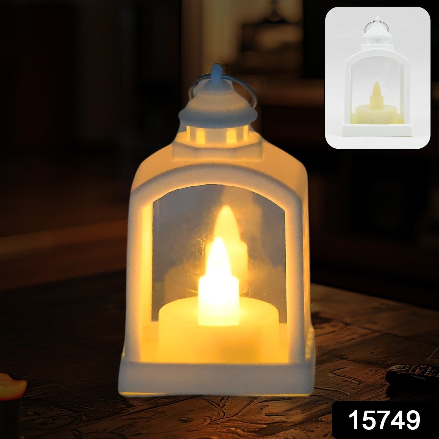 Smokeless Led Light Lantern Lamp, Diwali (1 Pc) thumbnail 2