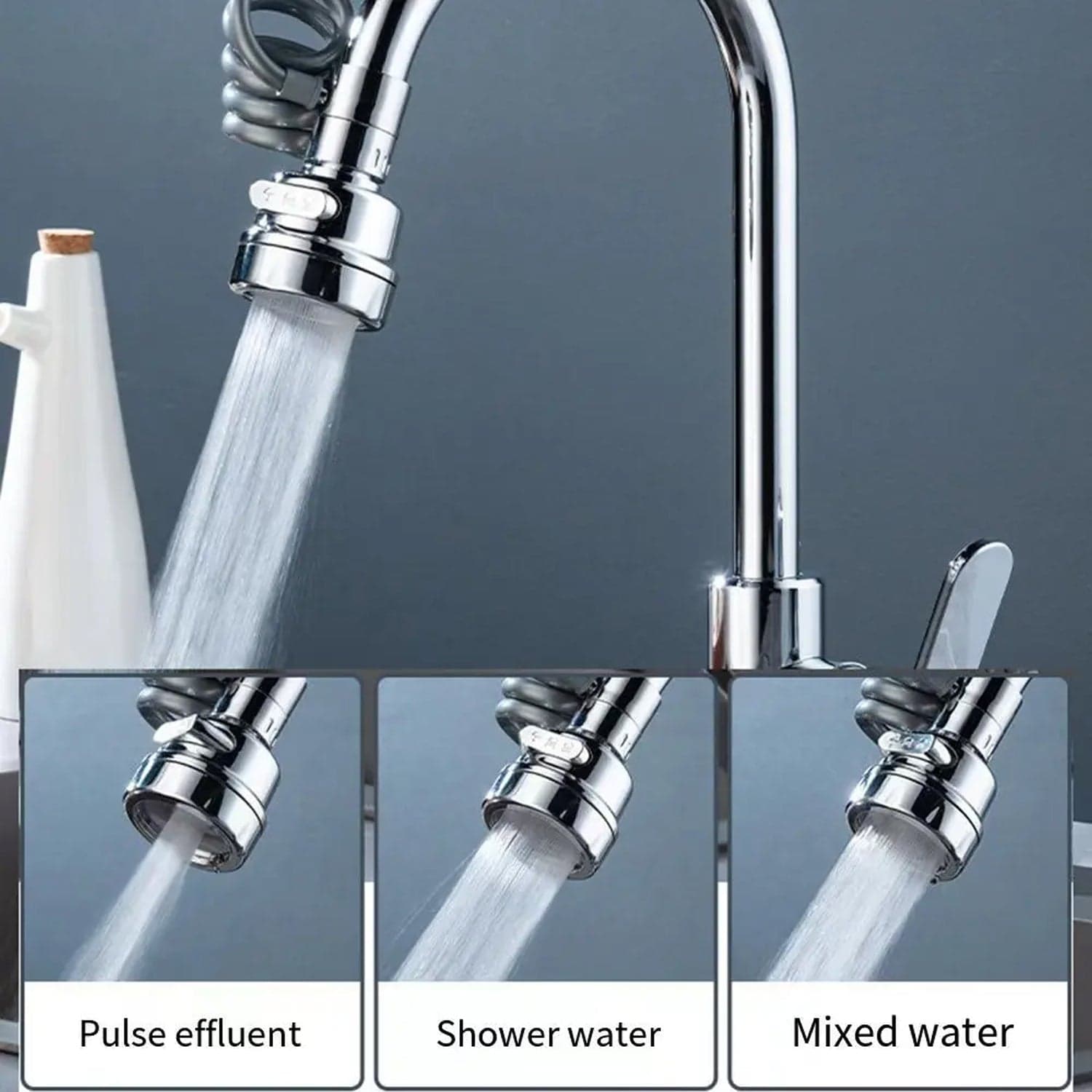 Water Faucet Extender Kitchen Faucet Sprayer Kitchen Sink Accessories Tools (1 Pc) thumbnail 3