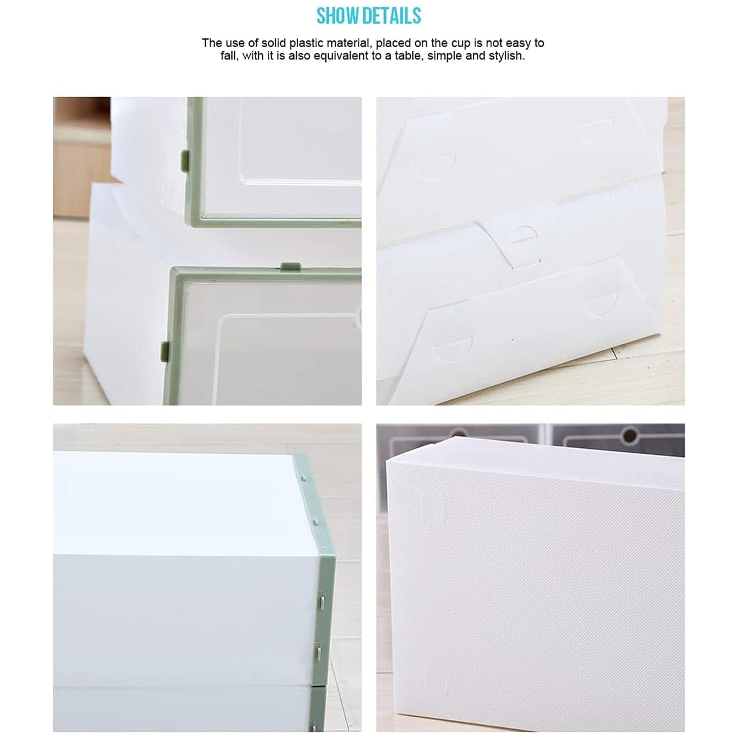 3 Layer Transparent Shoes Storage Box Plastic Stackable Shoe Storage (1 Set / 3 Layer) thumbnail 7