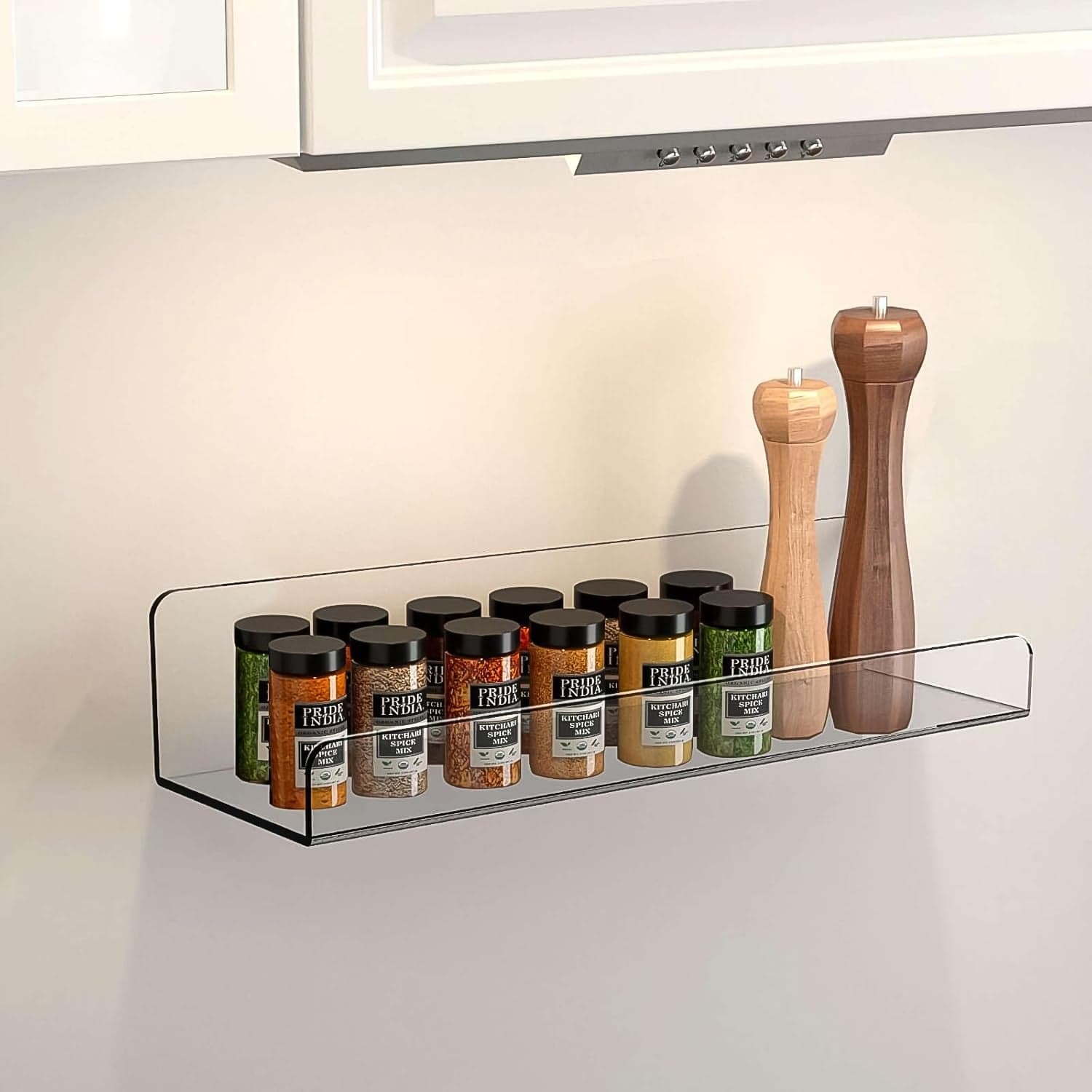 Acrylic Shelves, Clear Shelves Wall Mounted (38—11 Cm / 1 pc / With 2 Screw) thumbnail 3