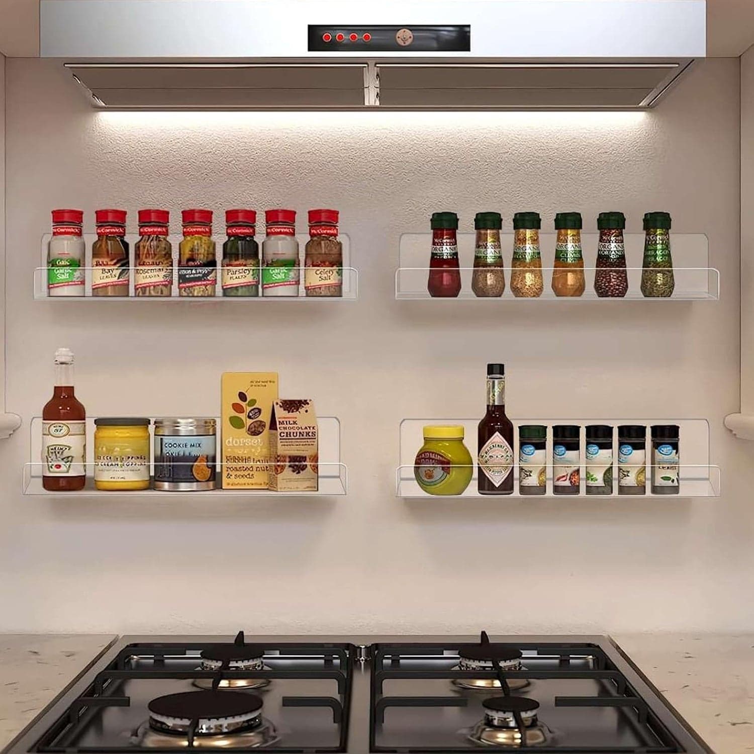 Acrylic Shelves, Clear Shelves Wall Mounted (38—11 Cm / 1 pc / With 2 Screw) thumbnail 5