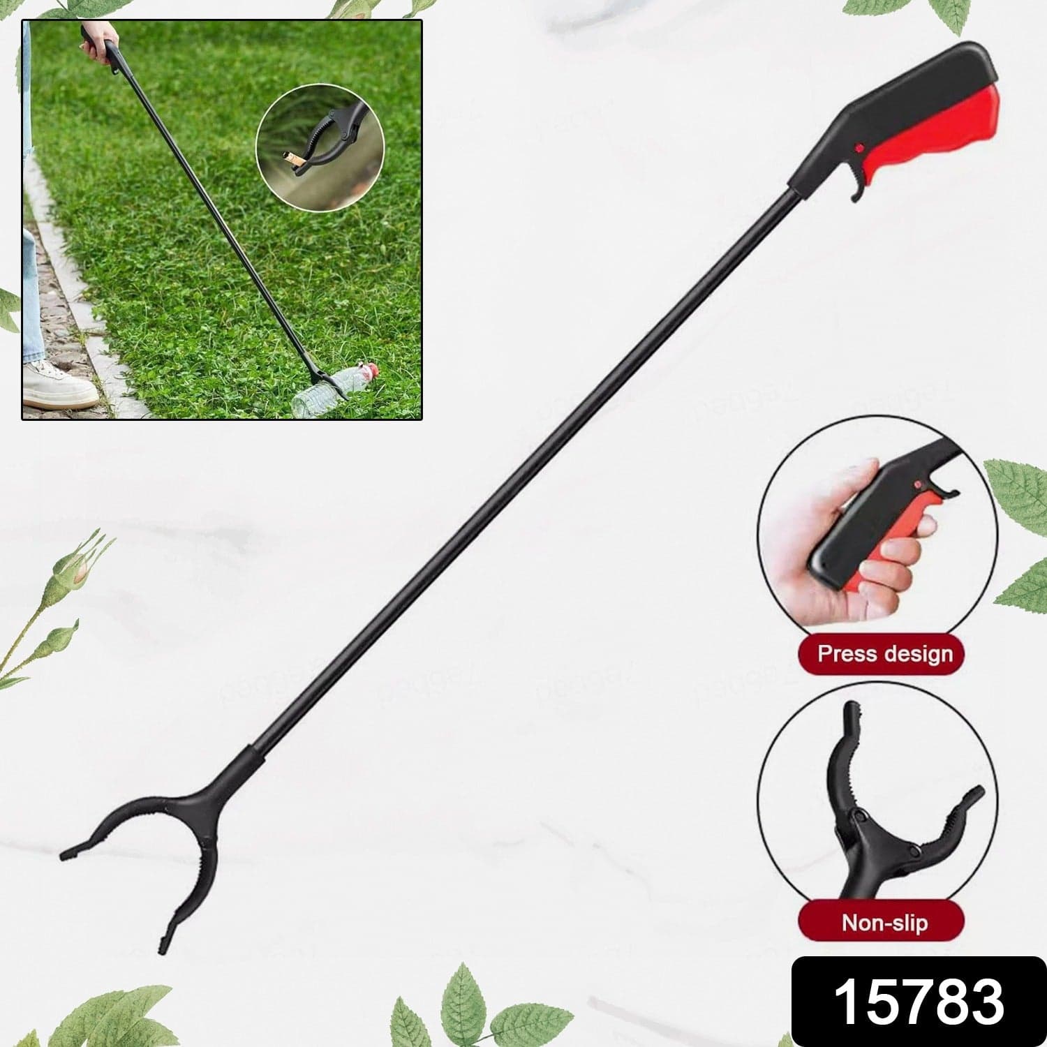Tool Pick Up Stick for Elderly, Robust Gripping Tool for Outdoor Cleaning (1 pc / Big) thumbnail 2
