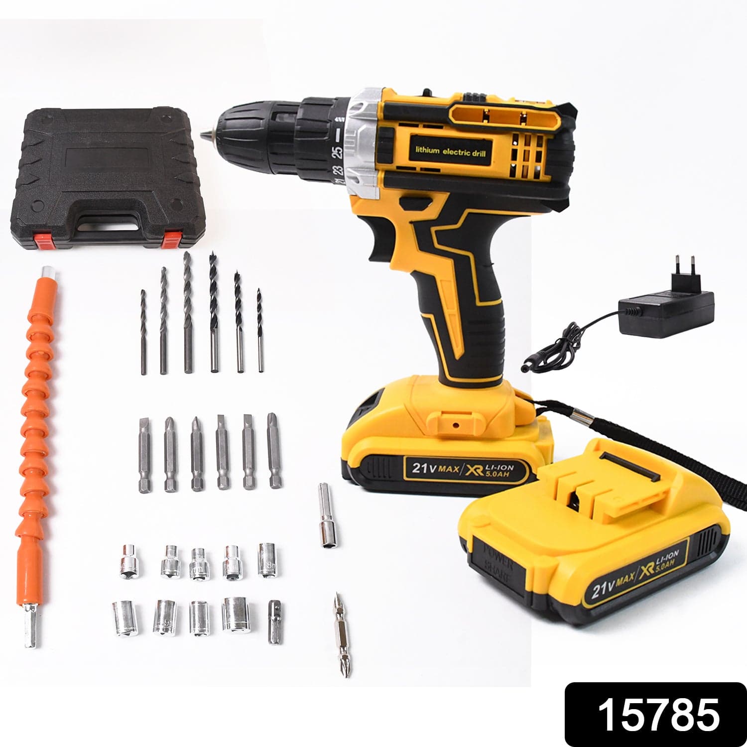 21 V lithium Double battery cordless drill set (29 Pcs Set) thumbnail 2