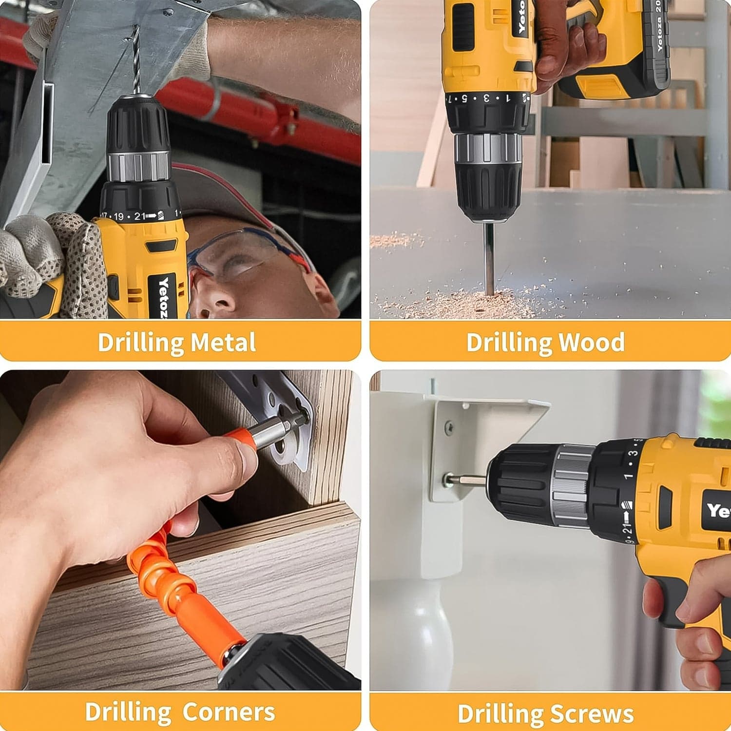 21 V lithium Double battery cordless drill set (29 Pcs Set) thumbnail 6