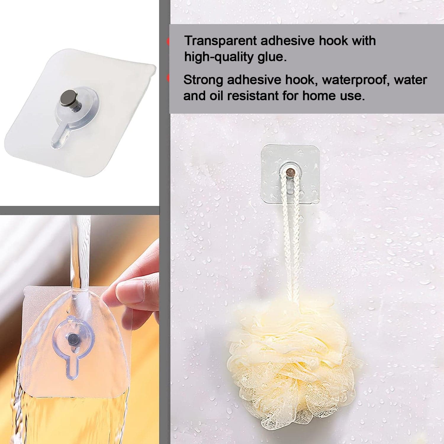 Multi Adhesive Wall Hooks 1Pc thumbnail 3