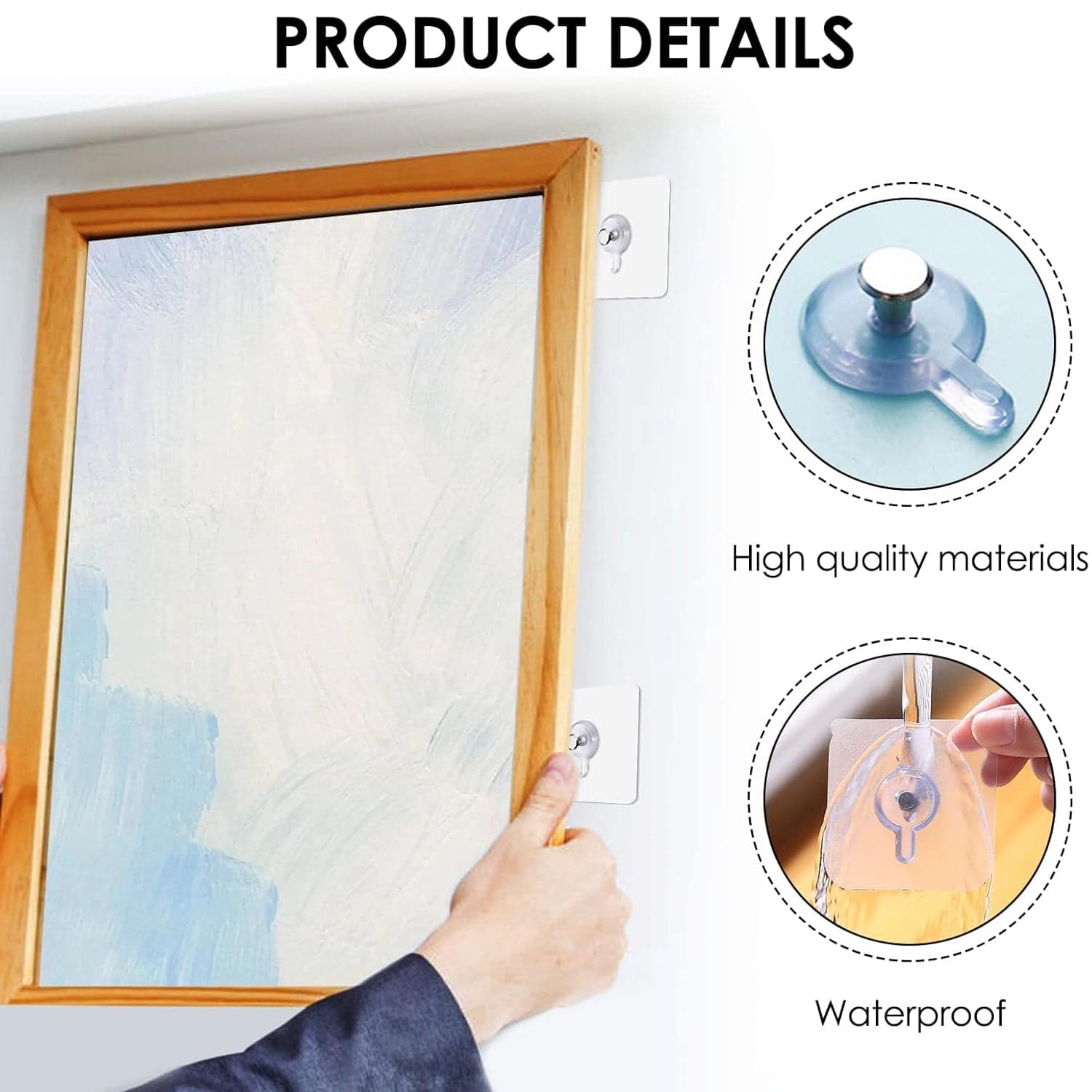 Multi Adhesive Wall Hooks 1Pc thumbnail 6