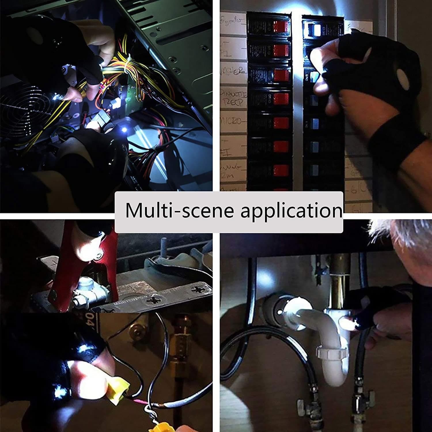 LED Flashlight Gloves Gifts for Men (Hand Gloves Light / 1 Pair) thumbnail 8