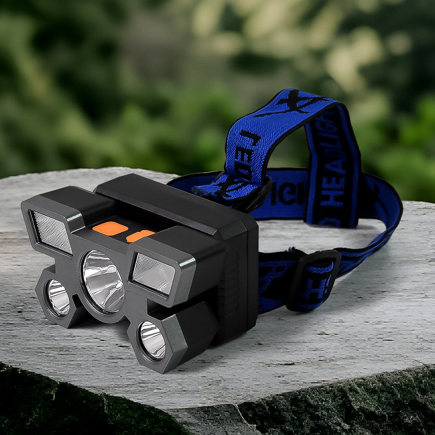 5 LED Headlamp USB Rechargeable Head Light (1 Pc) thumbnail 1