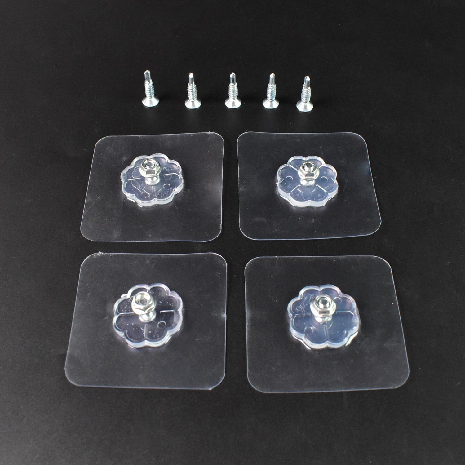Self Adhesive Hooks Sticker | Screw Nut and Bolt Type (4 Pcs Set) thumbnail 3