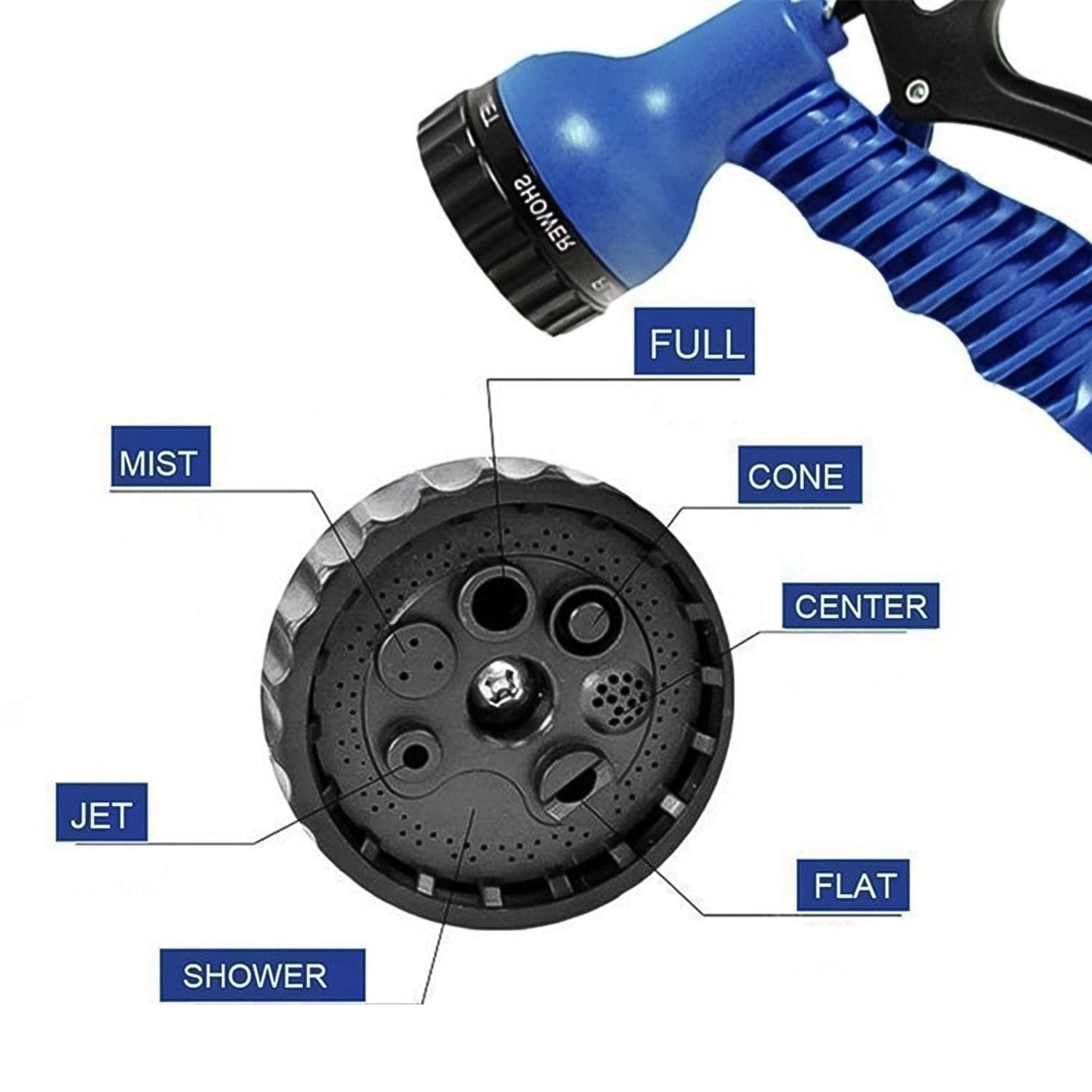 Expandable Magic Garden Hose with Spray Gun, Approx 4 Metre Pipe (1 Set / Mix Color) thumbnail 3