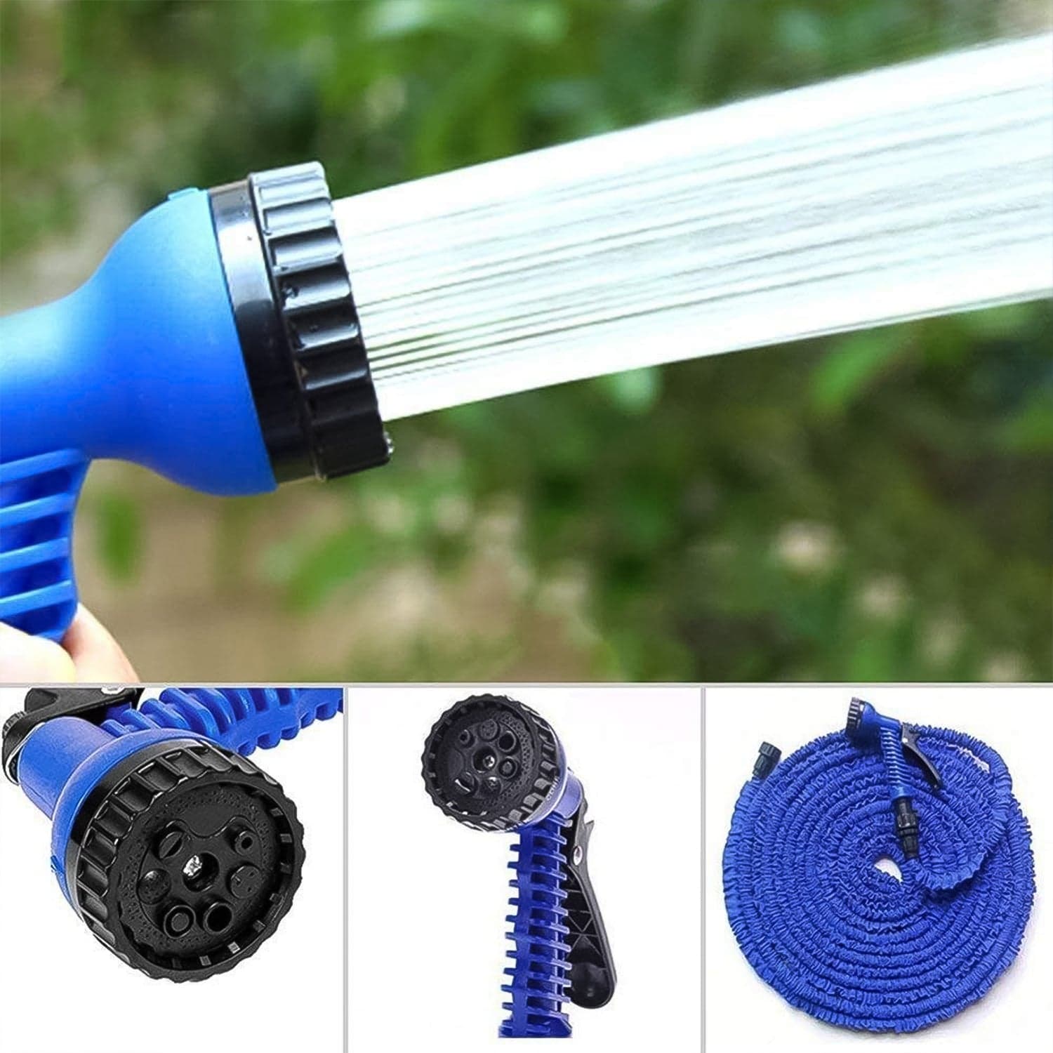 Expandable Magic Garden Hose with Spray Gun, Approx 4 Metre Pipe (1 Set / Mix Color) thumbnail 6