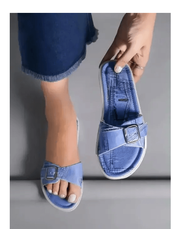 LifeO- Stylish Comfortable Slides Blue for Women & Girls thumbnail 1