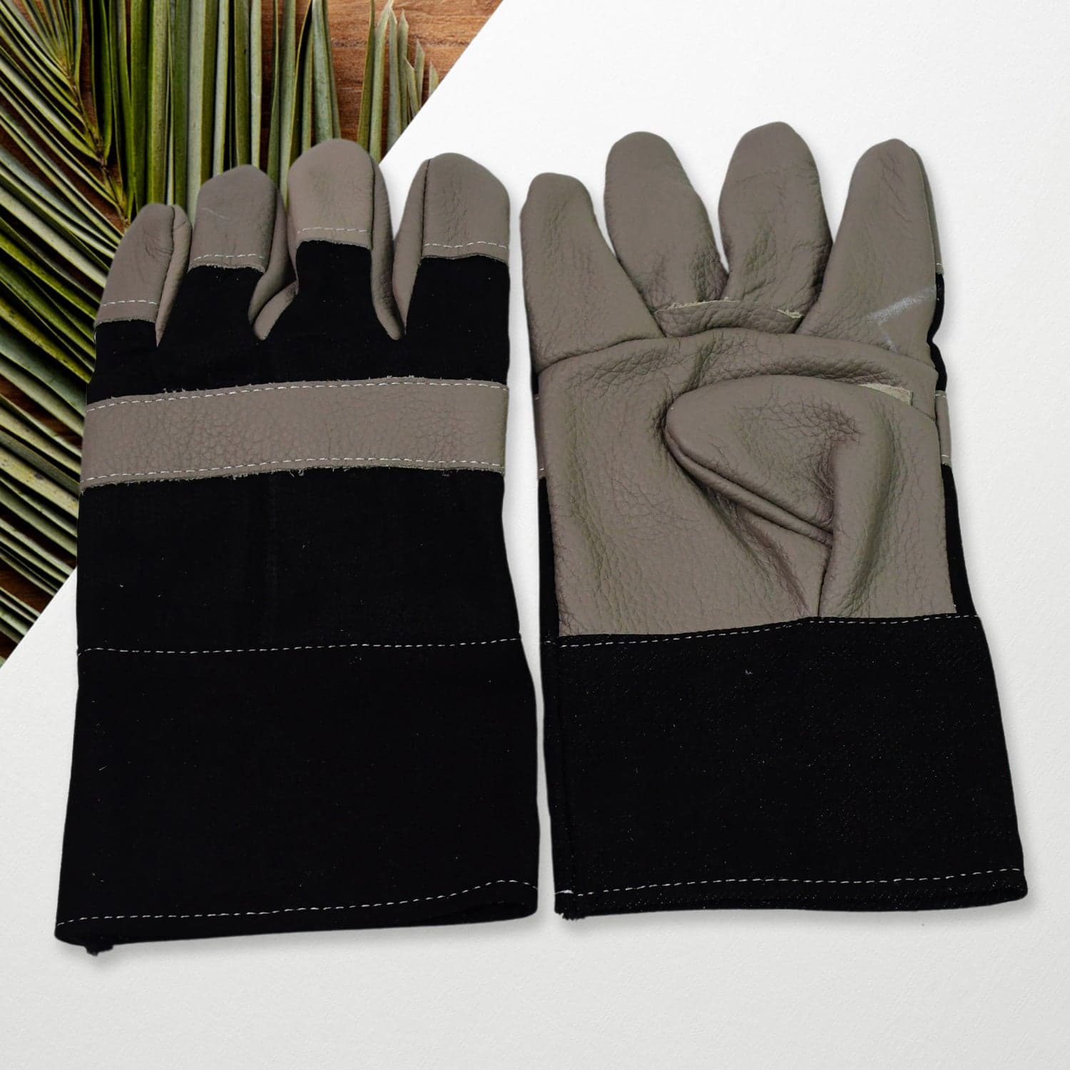 Gloves Gardening Gloves for Men Women Leather Gloves Heavy Duty Gloves (1 Pair) thumbnail 1
