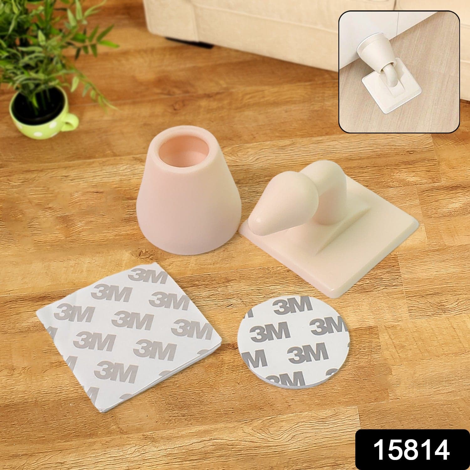 Door Stop Holder Door Stopper Anti-Collision Door Catch for Guard Your Wall (1 pc) thumbnail 2