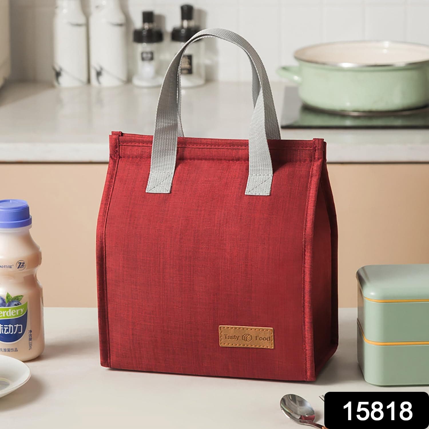 Large-Capacity Lunchbox Bag, Portable Lunch Bag, Insulation Bag (1 Pc) thumbnail 2