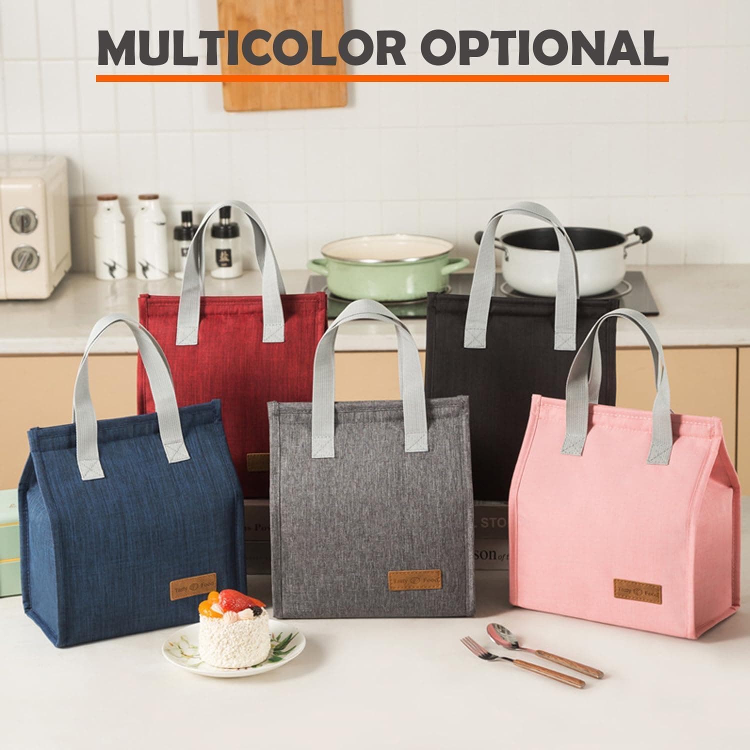 Large-Capacity Lunchbox Bag, Portable Lunch Bag, Insulation Bag (1 Pc) thumbnail 4