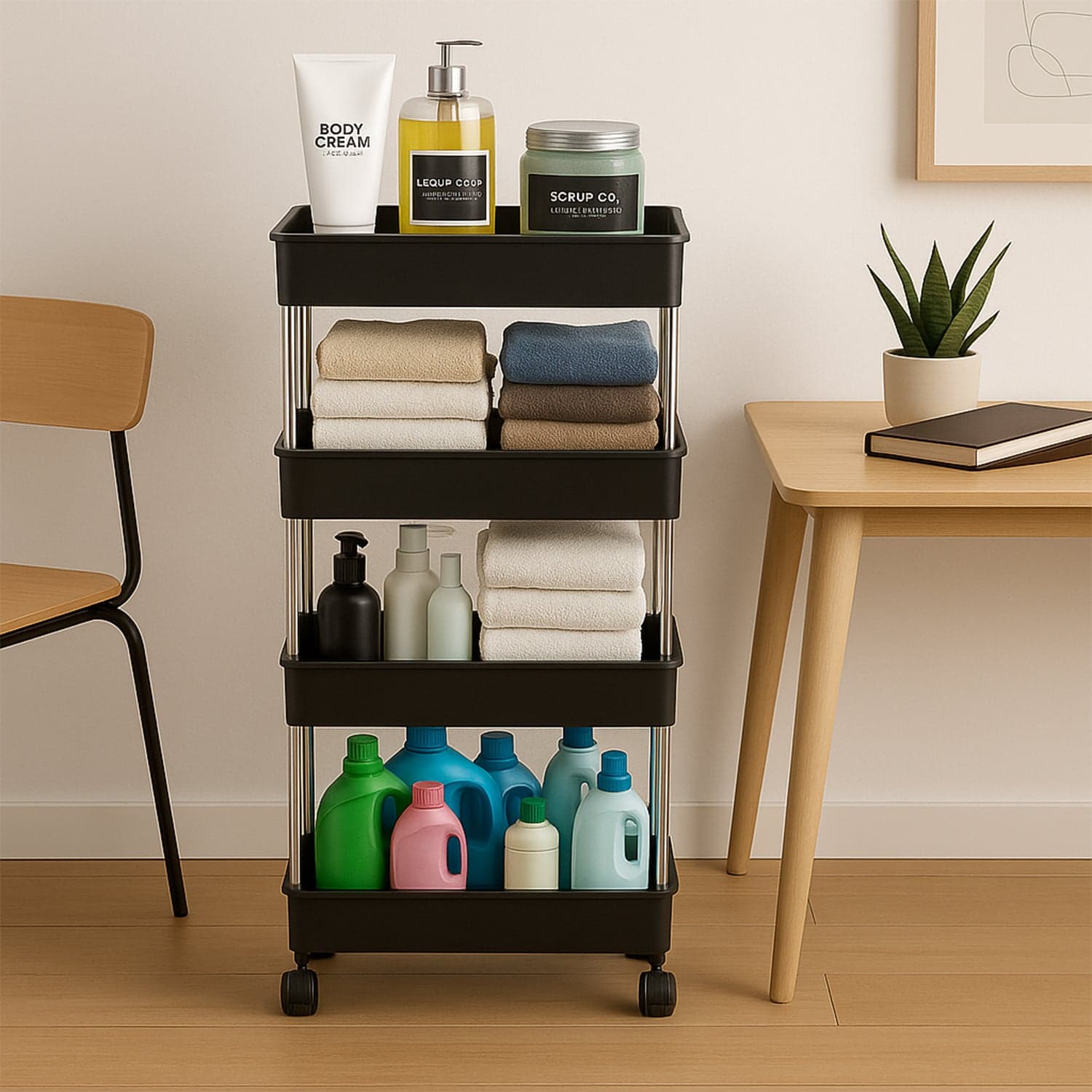 Movable Storage Rack Trolley thumbnail 6