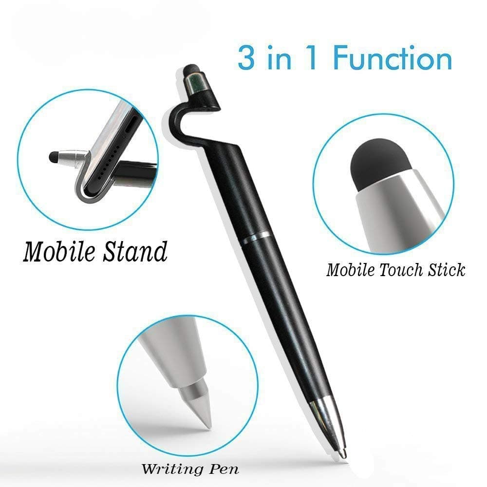 3 in 1 point Function Stylus Pen with Mobile Stand thumbnail 6