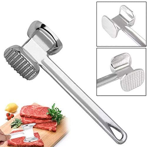 Double Sided Beef Steak Mallet (Aluminum): Meat Tenderizer Hammer thumbnail 4