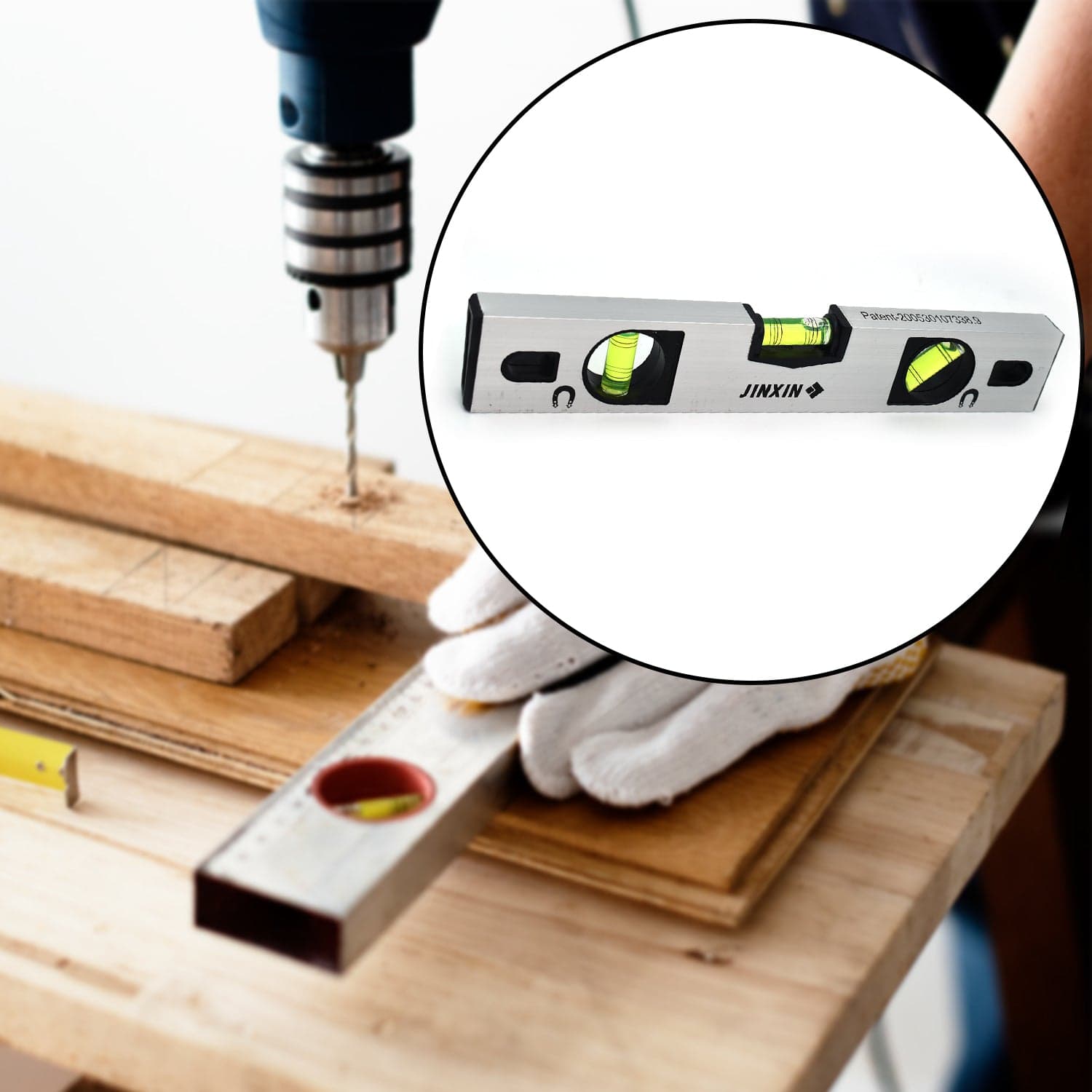 30 cm Aluminum Alloy Magnetic Torpedo Level Metric Rulers thumbnail 1