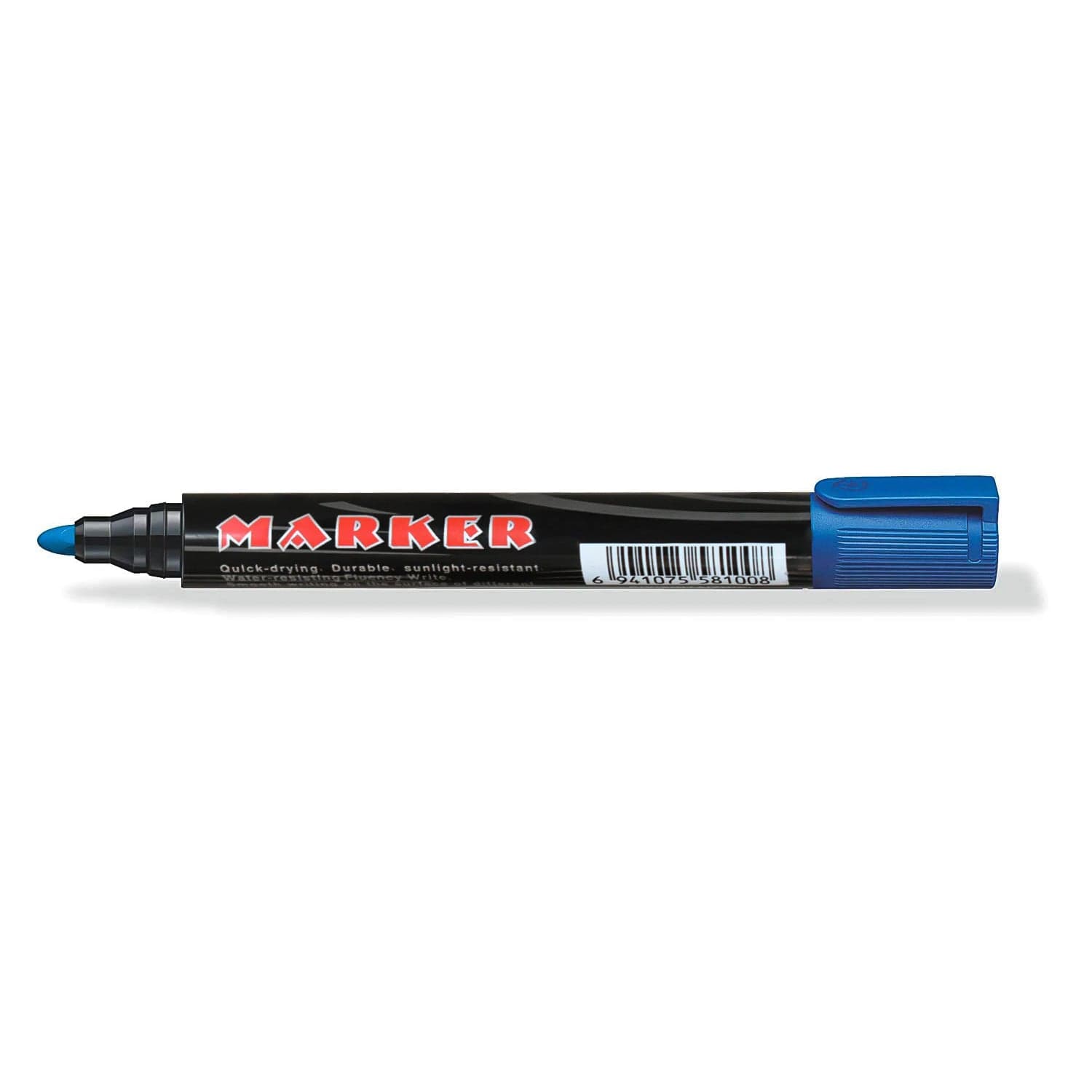 Premium Permanent Blue Marker Pen Set 12 Pc thumbnail 2
