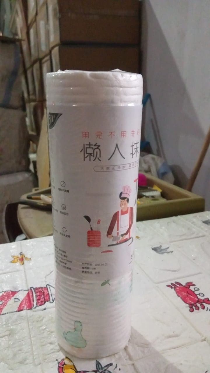 Non Woven Reusable And Washable Kitchen Printed Tissue Roll 45 Sheets thumbnail 7